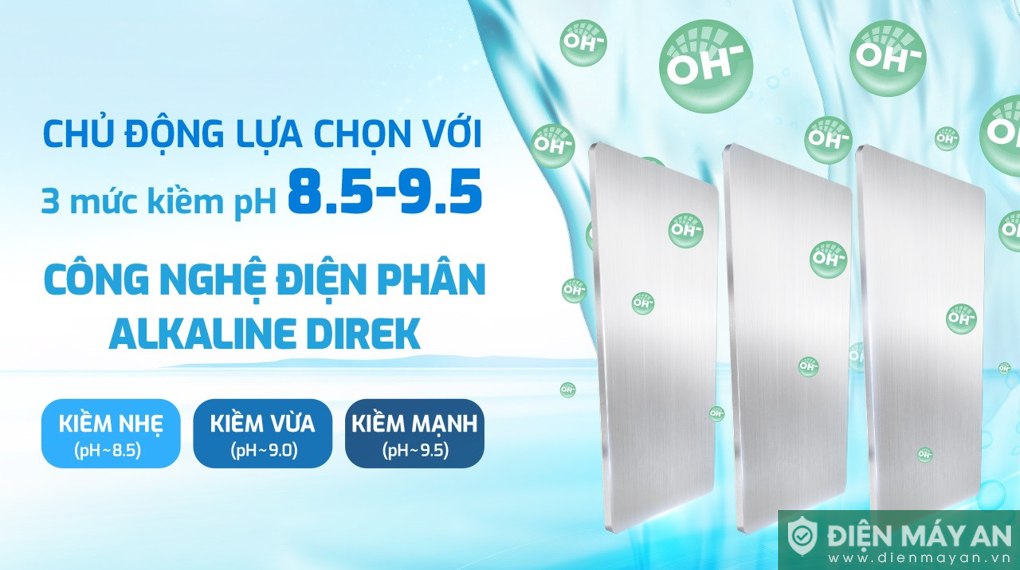 Máy lọc nước RO Hydro-ion kiềm Karofi KAE-S68 PRO 13 lõi